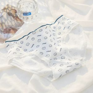 Pure Cotton Underwear Bear Girl Print Mid-waist All-cotton Crotch Triangle Pants Students Underwear