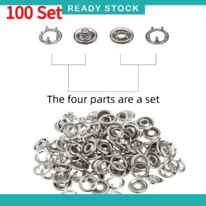 【delivery today】Punch Pliers Grommet Machine Grommet Handheld Hole Hand Press Tool with Silver Grommets of 10mm or 12mm Portable Metal Manual Grommet for Belts Crafts Rubber Poster Handheld metal snap fastener pliers snap fastener five claw snap