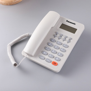 Panasonic โทรศัพท์บ้าน KX-TSC8206CIDTelephone โทรศัพท์ตั้งโต๊ะแบบมีสาย (สายเดี่ยว) โทรศัพท์บ้าน โทรศัพ(สีดำ/สีขาว)