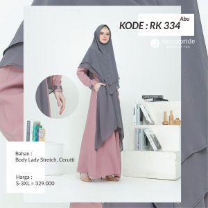 Gamis Wanita Syari Rauna / Cerruty / RK-333 / RK-334 / Fashion Muslim