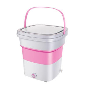 Portable Folding Mini Washing Machine GREEN PINK Ozone Sterilization Ultrasonic Baby Clothes Underpants