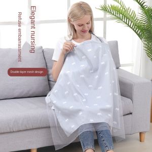 Mom Breastfeeding Towel Outing Breathable Cotton Nursing Cloth Baby Feeding Cover