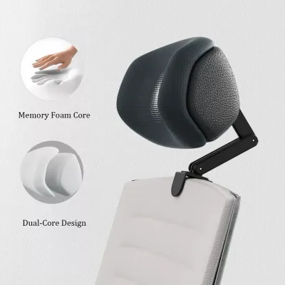 Upgraded Memory Foam Headrest Attachment For Office Chair Adjustable Height