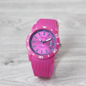 JAm tangan Q&Q DB02 ATTRACTIVE tali rubber/karet bulat analog original wanita