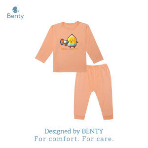 Bộ dài tay cài vai in hình Pencil BENTY BT030 chất cao cấp đồ dài tay cho bé trai bé gái