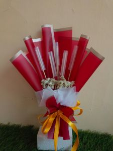 Buket Uang Kosongan 5 Lembar Ampao THR Lebaran | Hadiah Hari Raya  | Isian Hamvers