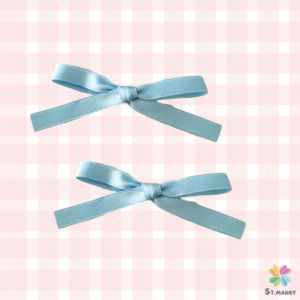 MD กิ๊บติดผมหน้าม้า ประดับโบว์ กิ๊บติดผมริบบิ้นน่ารัก จํานวน 2 ชิ้น ต่อชุด Hairpins