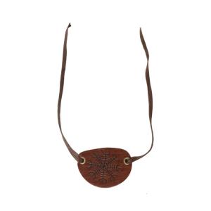 Medieval Knight Pirate Eye Patches Ranaissance Costume Accessories Pu Leather Pirate Eyepatch Eye Mask for Halloween