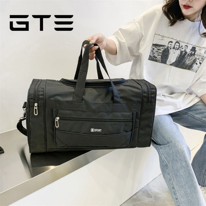 GTE Large Capacity Horizontal Square Travel Bag Nylon Waterproof Hand Luggage Light Work Bag Fulfilled by GTE SHOP Lazada