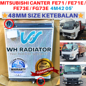 MITSUBISHI CANTER FE71/FE71E/FE73E/FG73E 4M42 05 (48mm)4 LAYER TOP QUALITY MANUAL Radiator Tangki Air