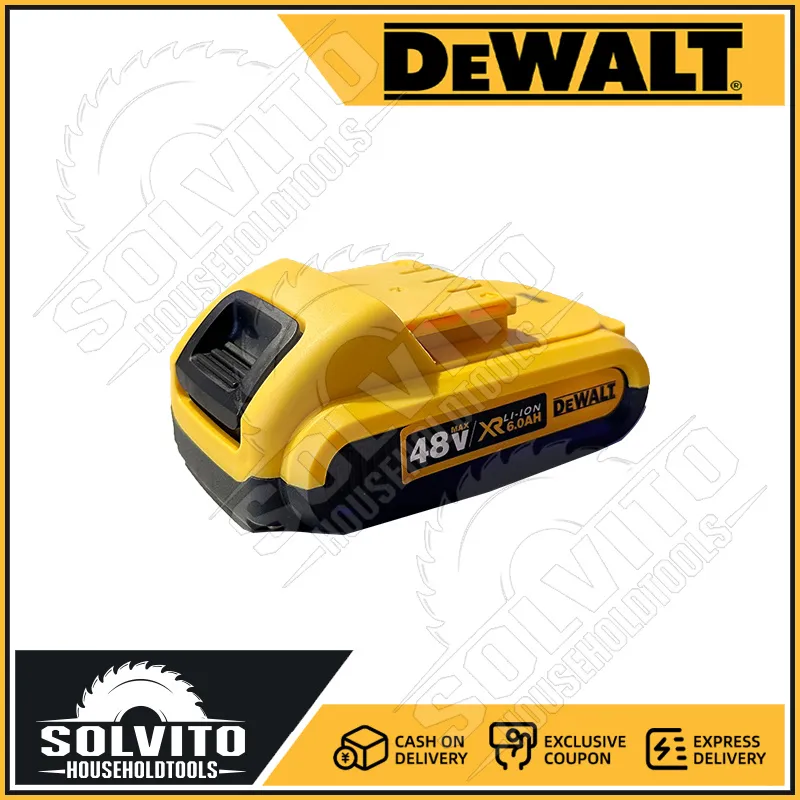 DeWALT 48V 88V 6.0Ah Large Capacity Lithium Battery Suitable for Cordless Electric Wrenches and Cordless Drill Lazada PH