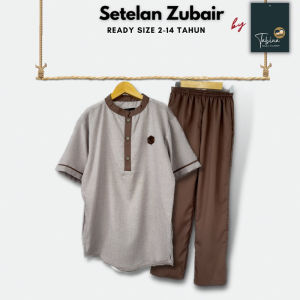 Tabina Setelan Koko Anak Laki Laki Lengan Pendek Seri Zubair usia 2 hingga 14 tahun