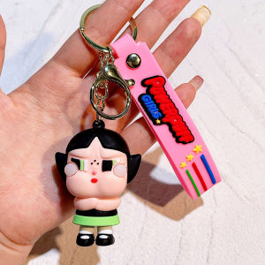KEYCHAIN POWERPUFF GIRLS GANTUNGAN KUNCI RUMAH KEYCHAIN MOTOR KEYCHAIN MOBIL GANTUNGAN TAS UNIK DAN LUCU
