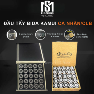 Đầu Tẩy Thay Thế Cho Cơ Bida - Thương hiệu Kamui - Clear S - Made in Japan -Chính Hãng- Mr. Sung Việt Nam