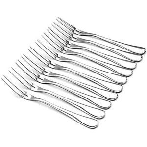ANHEY Snack Dessert Cutlery Dinnerware Portable Stainless Steel Tableware tail Accessories Pickle Forks Fruit Forks