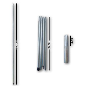 tiang steel besi palava adv crome flysheet penyanggah pilar outdoor