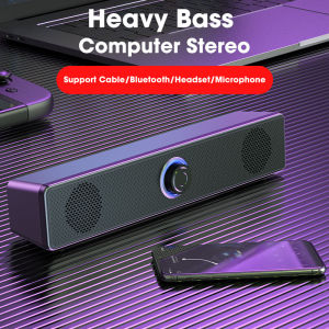Portable Wired Bluetooth Soundbar Stereo Speaker 3.5MM Audio Cable For SmartPhones Laptop TV Gaming Home Theater Speakers