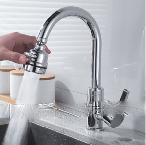 Dây Nối Đầu Vòi Nước Tăng Áp Có Nút Điều Chỉnh Xoay 360 Đầu nối vòi nước chậu Lavabo lắp dặt dễ dàng tiện dụng