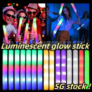 【SG Local】(🚀Fast Shipping) LED Glow Foam Stick Bulk Colorful Glow Sticks Cheer Tube Dark Light Birthday Wedding Party Supplies