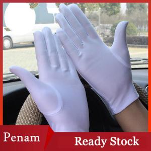 [PAM] Woman Gloves For Summer Sunscreen Driving Gloves Female Thin Cotton Sweet Solid Color Non-Slip Touchscreen Breathable