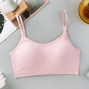 โอเคบราเกลียวชุดชั้นในผ้าฝ้ายไม่มีสายวิดพื้นหลังสวยของผู้หญิงห่อถ้วยที่คงที่ไร้สายเต้านมเสื้อชั้นในปรับสายได้บาง