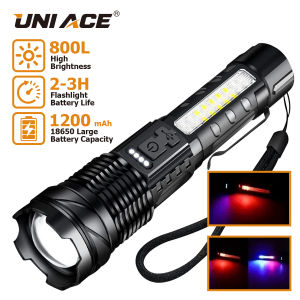 Usb Long Range Powerful High Lumens 100000 Camping Flashlight Waterproof Rechargeable Led Flashlight