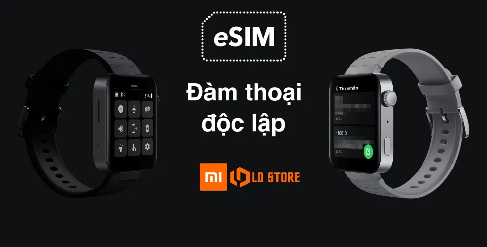 Đồng hồ thông minh Xiaomi Mi Watch Phiên bản Esim (4G/LTE)/Premium