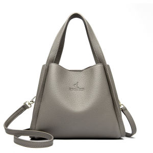 Fashionable Soft Leather Womens Crossbody Shoulder Tote Bag