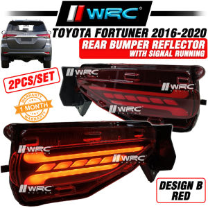 Toyota Fortuner 2016 - 2023 Rear Bumper Reflector With Signal Running ( 3 Function )