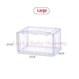 Large Capacity Stackable Magnetic Acrylic Side Open Display Sneakers Shoes Boxes Sneaker Storage Shoe Rack / Fireheart