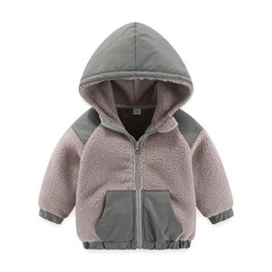 2026 New Autumn Winter Boys Jacket Warm Fleece Baby Coat Fashion Zipper Hooded Children Outerwear 1 2 3 4 5 6 7 Yrs Kids Clothes2026
