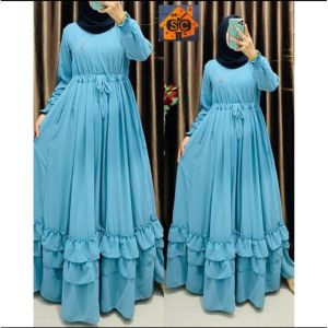 Dress Gamis Premium Size MLXL Gamis Ceruty Babydoll Terbaru Lebaran 2023 Dress Maxi Fashion terbaru terlaris hijab