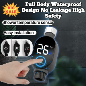 Bath Water Temperature Display External Shower Shower Accessories Bath Water Thermometer Shower temperature sensor Easy installation No electricity required