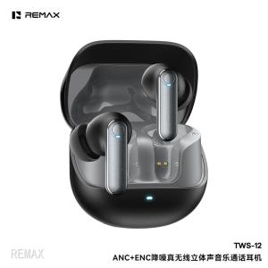 REMAX TWS-12 ANC+ENC EARBUDS TWS WIRELESS BLUETOOTH V6.0 MUSIC CALLING EARPHONES