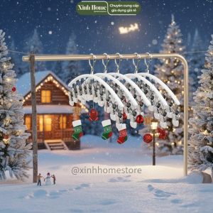 Móc phơi đồ kẹp inox 10 đầu kẹp chống gỉ – móc phơi tất khăn đồ lót đa năng XinhHome