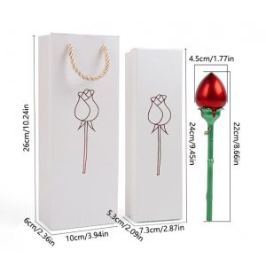 XYAX Không thấm nước Hộp nhẫn đề xuất hoa Thanh lịch Chống bụi Hộp nhẫn Hoa Hồng Đa năng Màu hồng Hộp trang sức tự động nở hoa Ngày lễ tình nhân