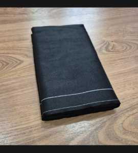 Sarung Tenun Premium Hitam Putih Motif Etnik Multazam untuk Haji dan Umroh