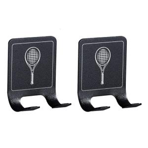 Sports Hooks Steel Wall Mount Anti Scratch Silicones Lined Compact Metal Holder For Rackets