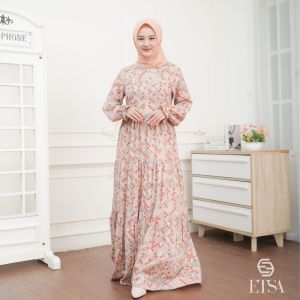 Etsa Official Gamis Lebaran 2024 Bahan Rayon Viscose seri Camilla Dress Busui Friendly