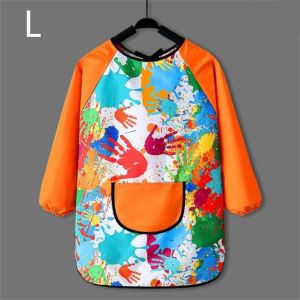 PURETEN Polyester Kids Painting Apron Long Sleeved Waterproof Baking Bibs Gifts Cosplay Costume Art Bibs