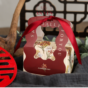 Combo 5 Hộp Quà Cưới Hộp Quà Giáng Sinh Tết Màu Đỏ Đựng Quà Tặng Handmade Kèm Dây