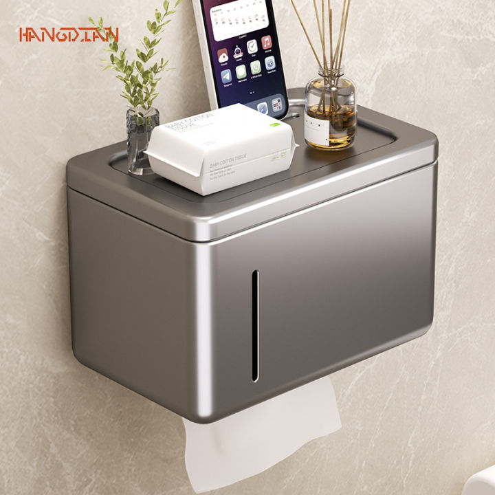 HANGDIAN(จัดส่งฟรีทั้งร้าน)กล่องกระดาษชำระห้องน้ำกระดาษชำระส้วมแบบไม่มี ...