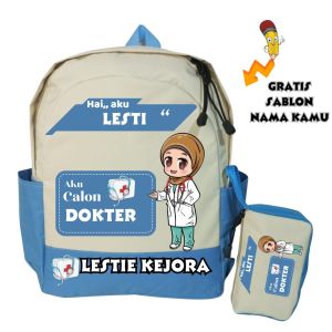 TAS ANAK SD - TK COSTUM ANAK KARAKTER DOKTER FREE REQUEST NAMA BERKUALITAS PREMIUM