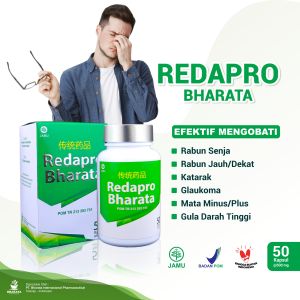 Redapro Bharata obat mata Katarak Mata Rabun Berkabut Berair Plus Minus Penyakit Mata 100% Paling Ampuh Original Bharata BPOM MUI