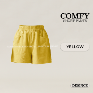 🇲🇾 DESINCE Women Comfy Shorts Linen Short Pants Cotton Wide Leg High Waist Plus Size Seluar Pendek Wanita WP 020