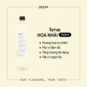 SIRO DRiPP HOA NHÀI 760ML - JASMINE SYRUP DRiPP 760ML