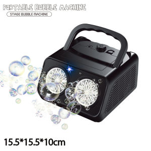 Party Bubble Machine - Fully Automatic Multi-hole Portable Bubble Maker for Stage Use