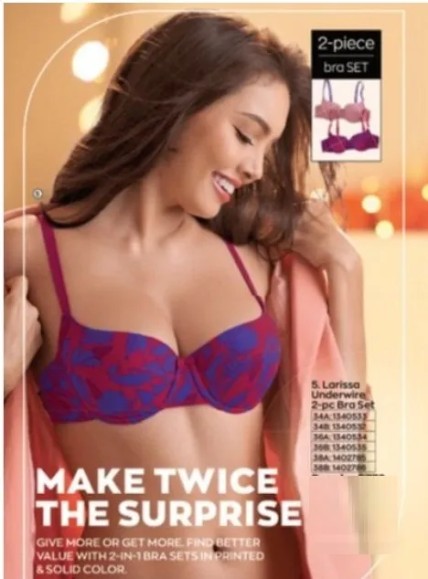 AVON Larissa Underwire Soft Cup Bra 2 pcs.