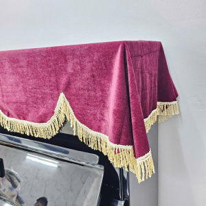 [HCM]KHĂN PHỦ ĐÀN PIANO CƠ NHUNG ĐỎ ĐÔ NHẬP KHẨU CAO CẤP