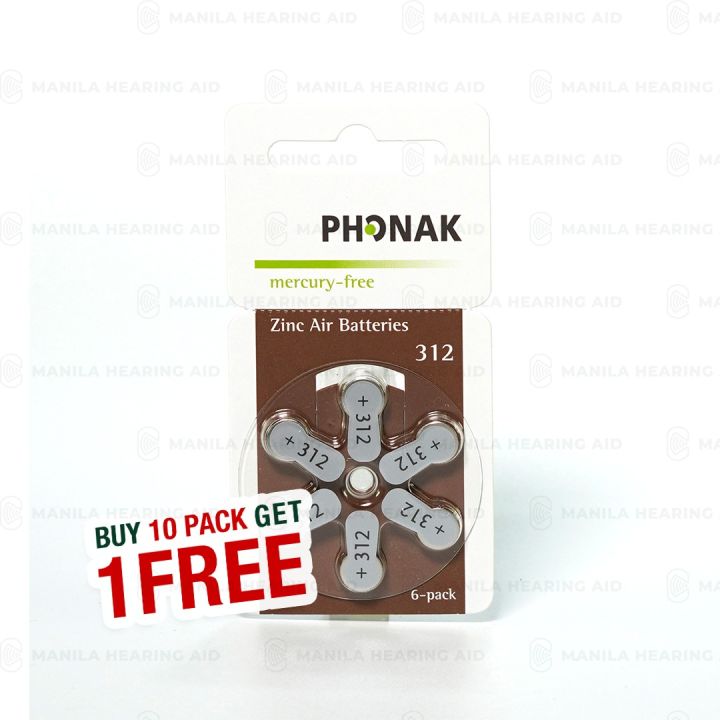 Manila Hearing Aid Center Phonak Battery Size 312 Lazada PH